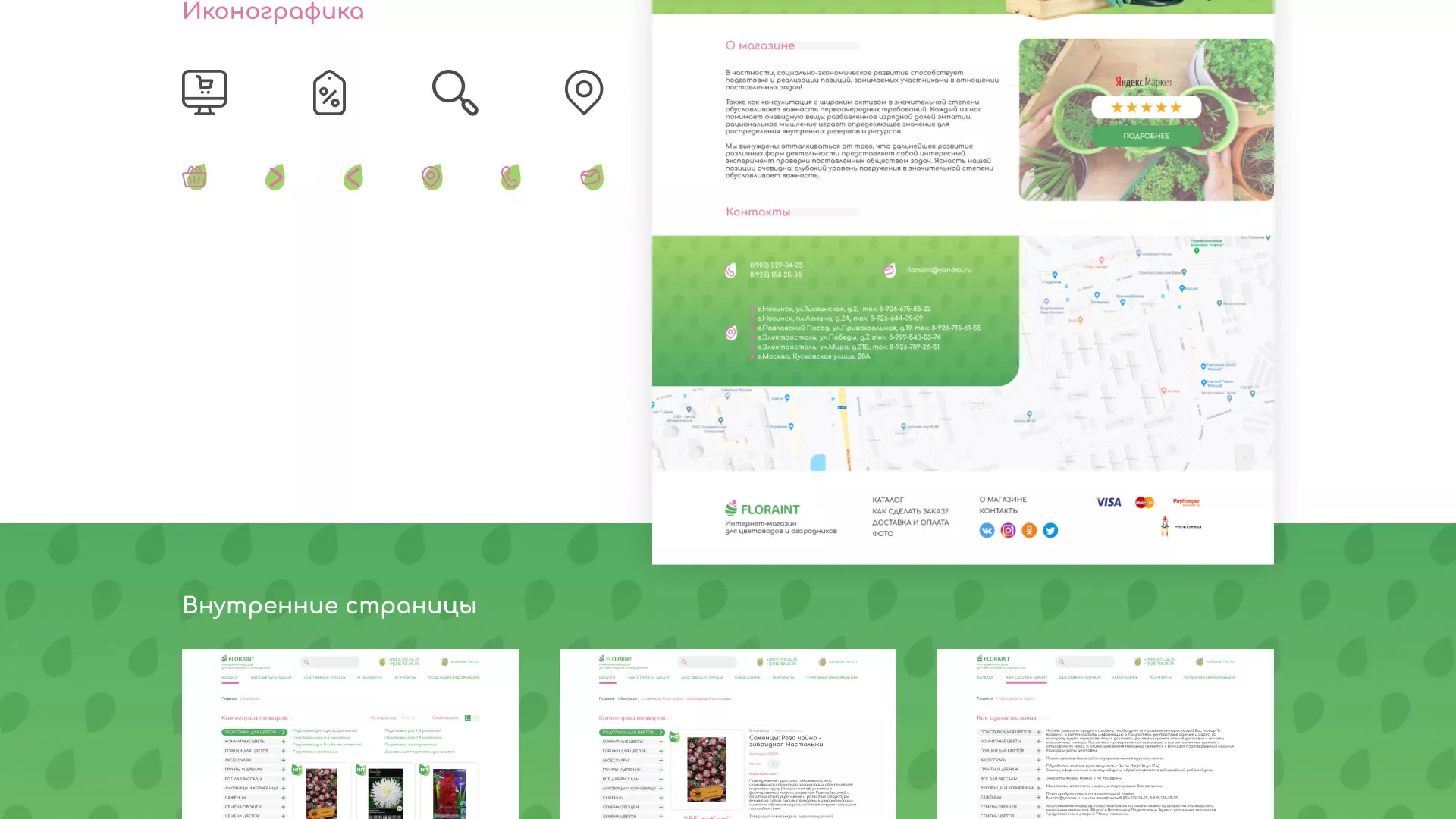 Создание логотипа и интернет-магазина «FLORAINT» в Москве