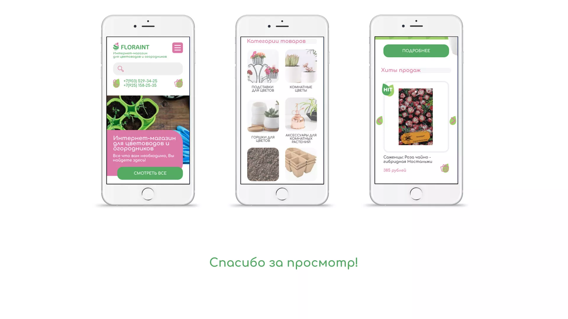 Создание логотипа и интернет-магазина «FLORAINT» в Москве