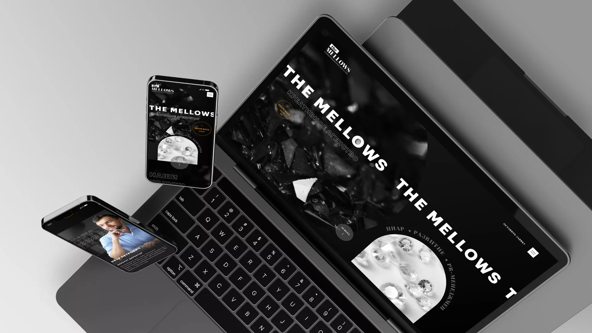 Разработка сайта креативного агентства «The Mellows» в Москве