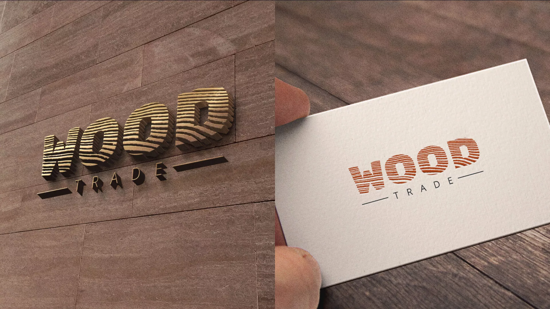 Разработка логотипа для компании «Wood Trade» в Москве