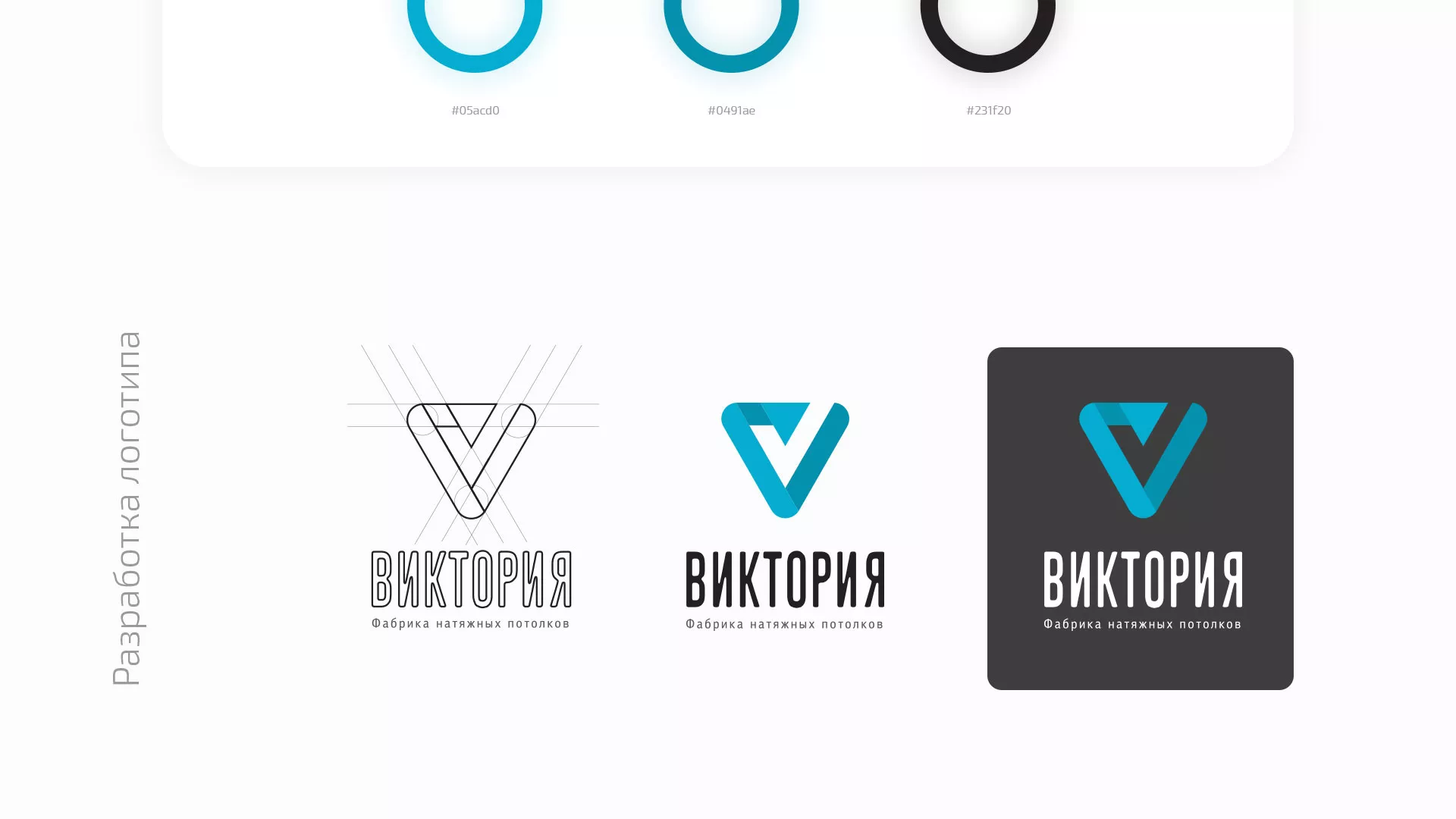 Разработка фирменного стиля компании по продаже и установке натяжных потолков в Москве