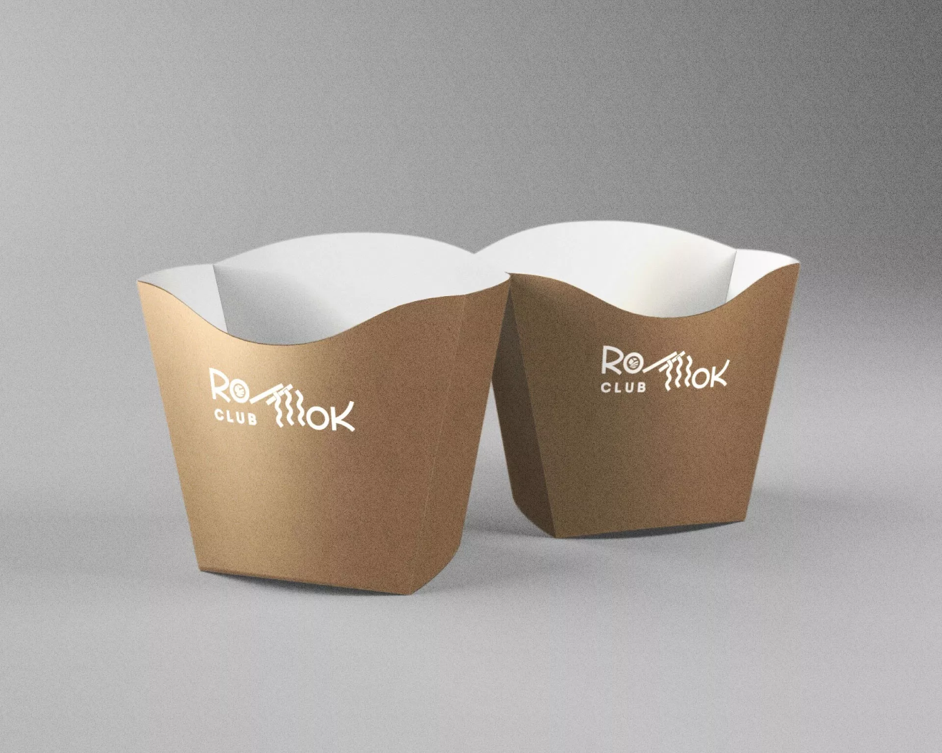 Создание дизайна упаковки суши-бара «Roll Wok Club» в Москве